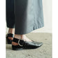 【新品預訂】日本製 Lauf Oletta  [All Weather] 全天候 可踩踭 柔軟大扣環V型平底鞋（LRP139 BLACK）