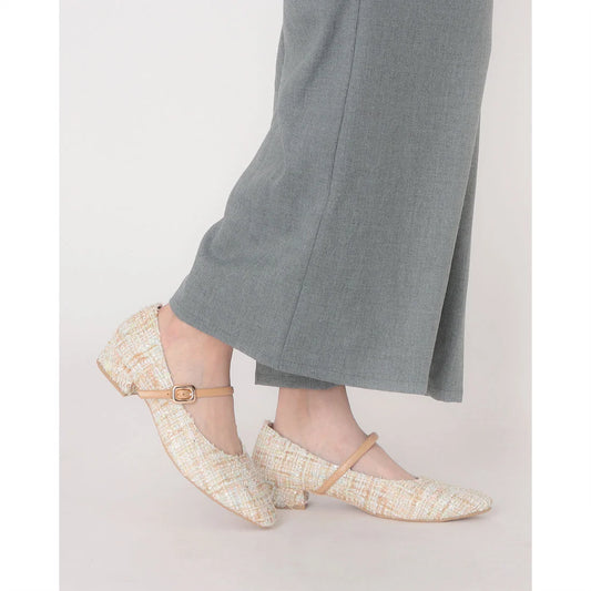 【新品預訂】日本製 Launa lea 3cm踭扣環肩帶樂福鞋 (609) （薄荷Z/C / Mint Z/C)