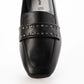 【新品預訂】日本製 Lauf Oletta 防水鉚釘方頭踩跟樂福鞋 (LRH122 Black) (皮革面黑色)