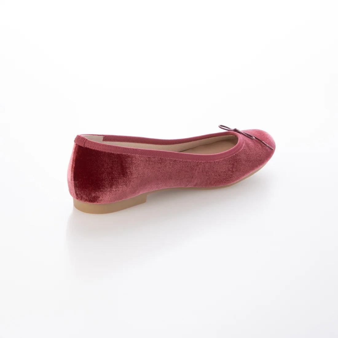 【新品預訂】日本製 Launa lea 圓頭絨毛蝴蝶結芭蕾平底鞋 (B1613A) (粉紅色 Z / Pink Z)