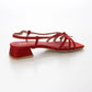 【新品預訂】日本製 Launa Lea 3.5cm踭 迷你蝴蝶結綁帶涼鞋 (628)(紅色/ Red)