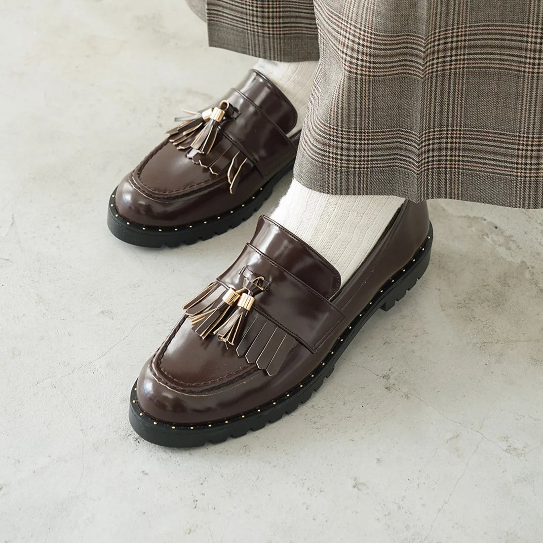 日本製 Launa lea 流蘇樂福鞋(SP035)(Black/ 黑色)