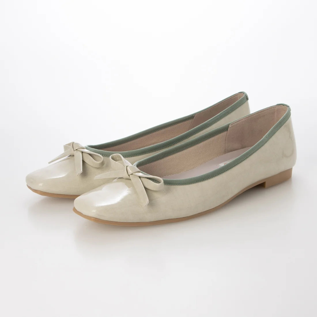 【新品預訂】日本製 Launa lea Rainyday 防水方頭芭蕾鞋 (RB7403A)(薄荷綠E / Mint E )