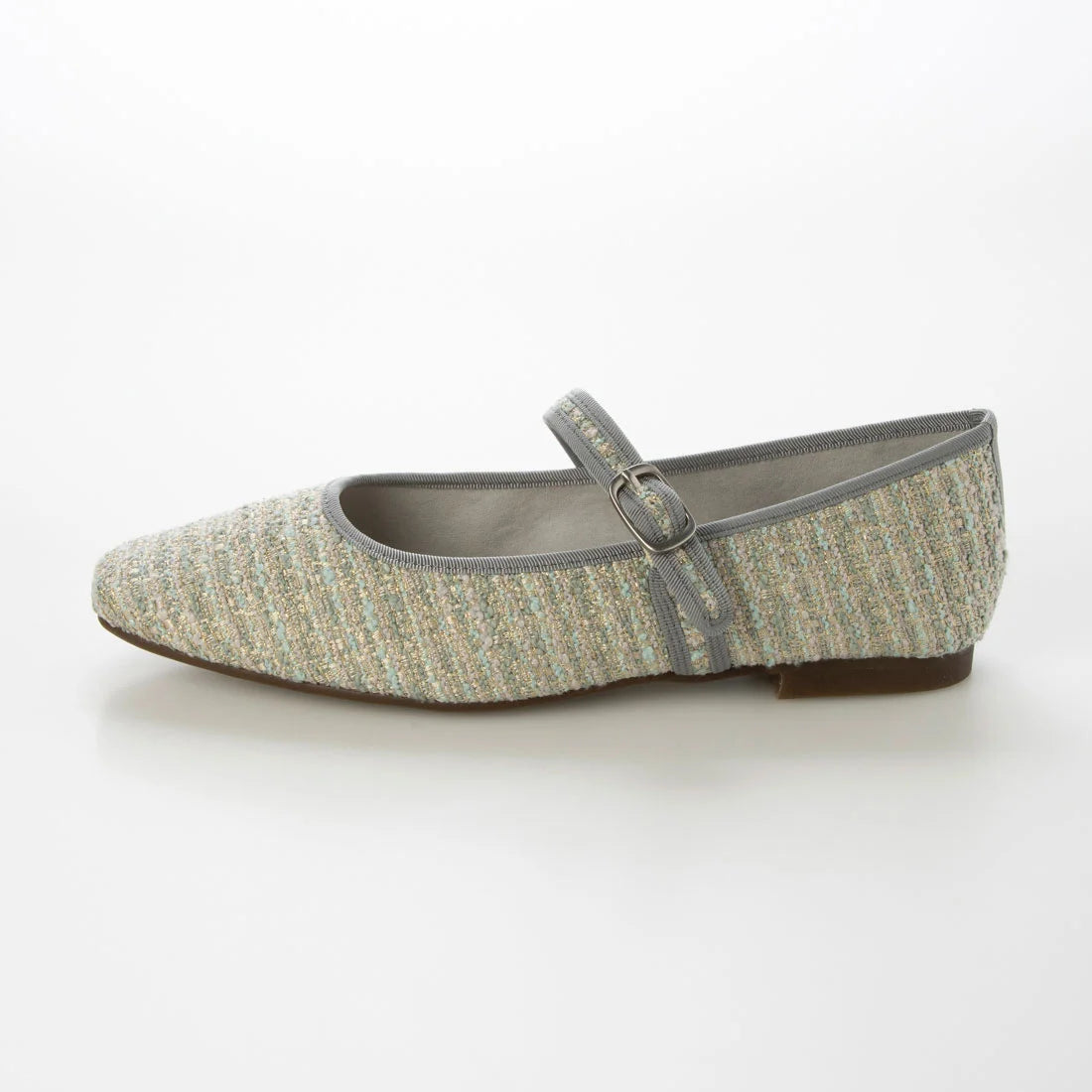 【新品預訂】日本製 Lauf Oletta 方頭織物材質瑪莉珍鞋 (LH115 MINT-Z) (薄荷綠色)