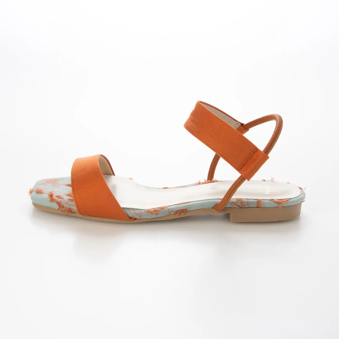 【新品預訂】日本製 Launa Lea 方頭帶子平底涼鞋(627)(橙色/ Orange Z/C)