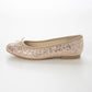【新品預訂】日本製 Launa lea 閃耀亮片圓頭芭蕾鞋 ( B1601A ) (粉杏色 Z / PK Beige Z )