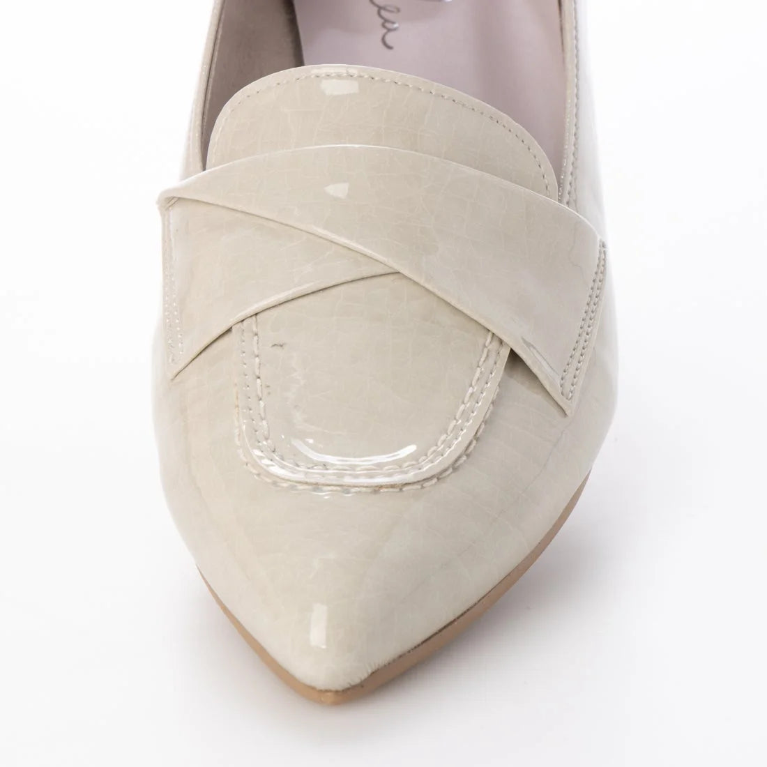 【新品預訂】日本製 Launa lea [雨天應對] 3.5cm粗跟抗水樂福鞋 (R9009) Ivory E