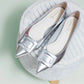 日本製 Launa lea 扣尖頭高跟鞋 (459A) (銀色 / Silver )