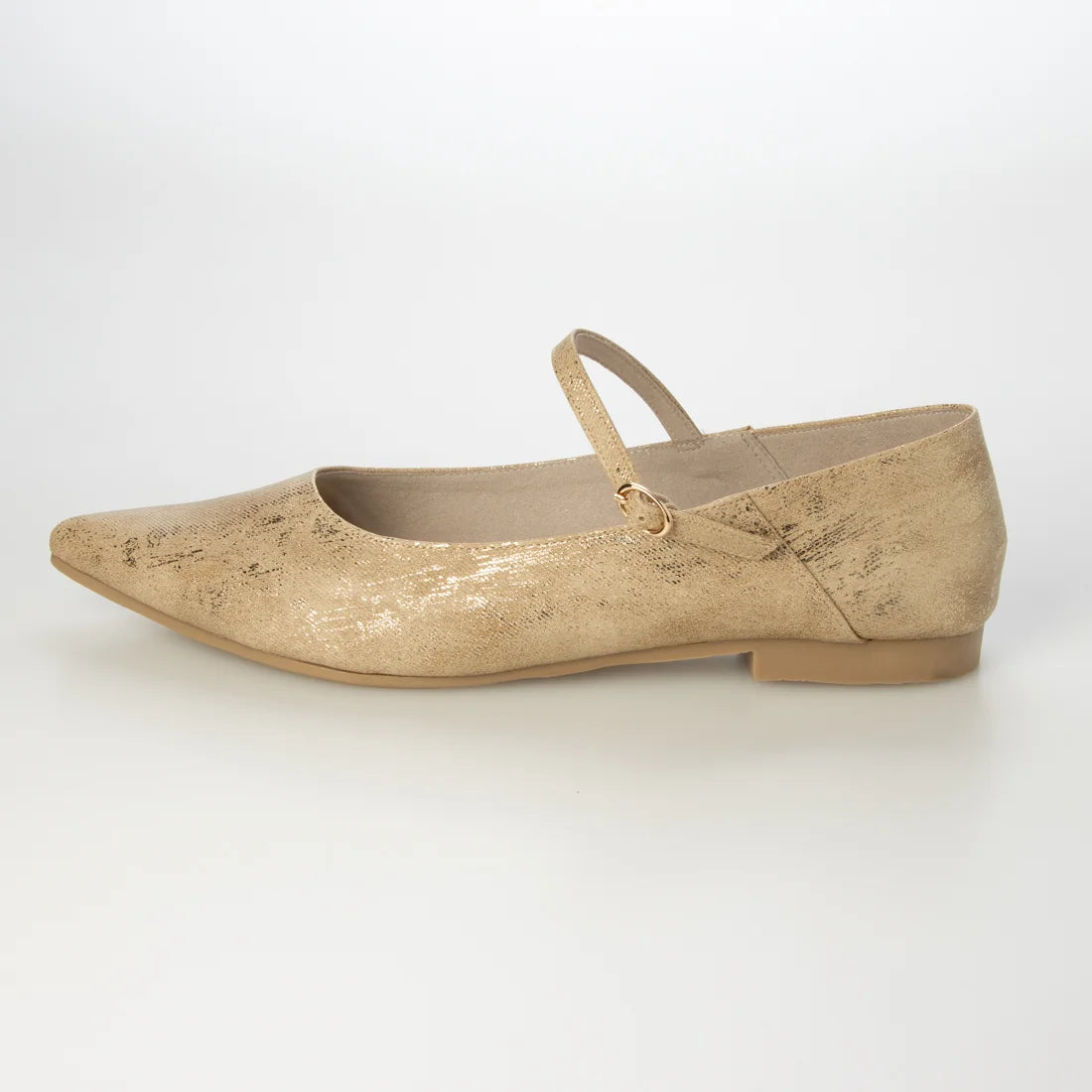 【新品預訂】日本製 Launa Lea 尖頭繫帶可踩跟平底鞋 (482C) (杏色Z / Beige Z)