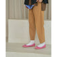 日本製【珍珠色調防水】Emma Francis 真皮 尖頭平底芭蕾舞鞋(01b-L S143)(Dark Pink leather suede) （ダークピンク レザースエード）