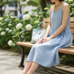 【香港限定】日本製 Launa lea 蕾絲方頭平底鞋 (BH7607A)(藍色 / Blue)