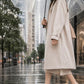 【香港限定】日本製 Launa lea 晴雨兩用 尖頭5cm粗跟高跟鞋 (RH9486)(粉杏色 / pink beige )