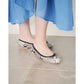 日本製【珍珠色調防水】Emma Francis 真皮 圓頭平底芭蕾舞鞋(02b-L P371)(Python pattern leather smooth)（パイソン柄 レザースムース）