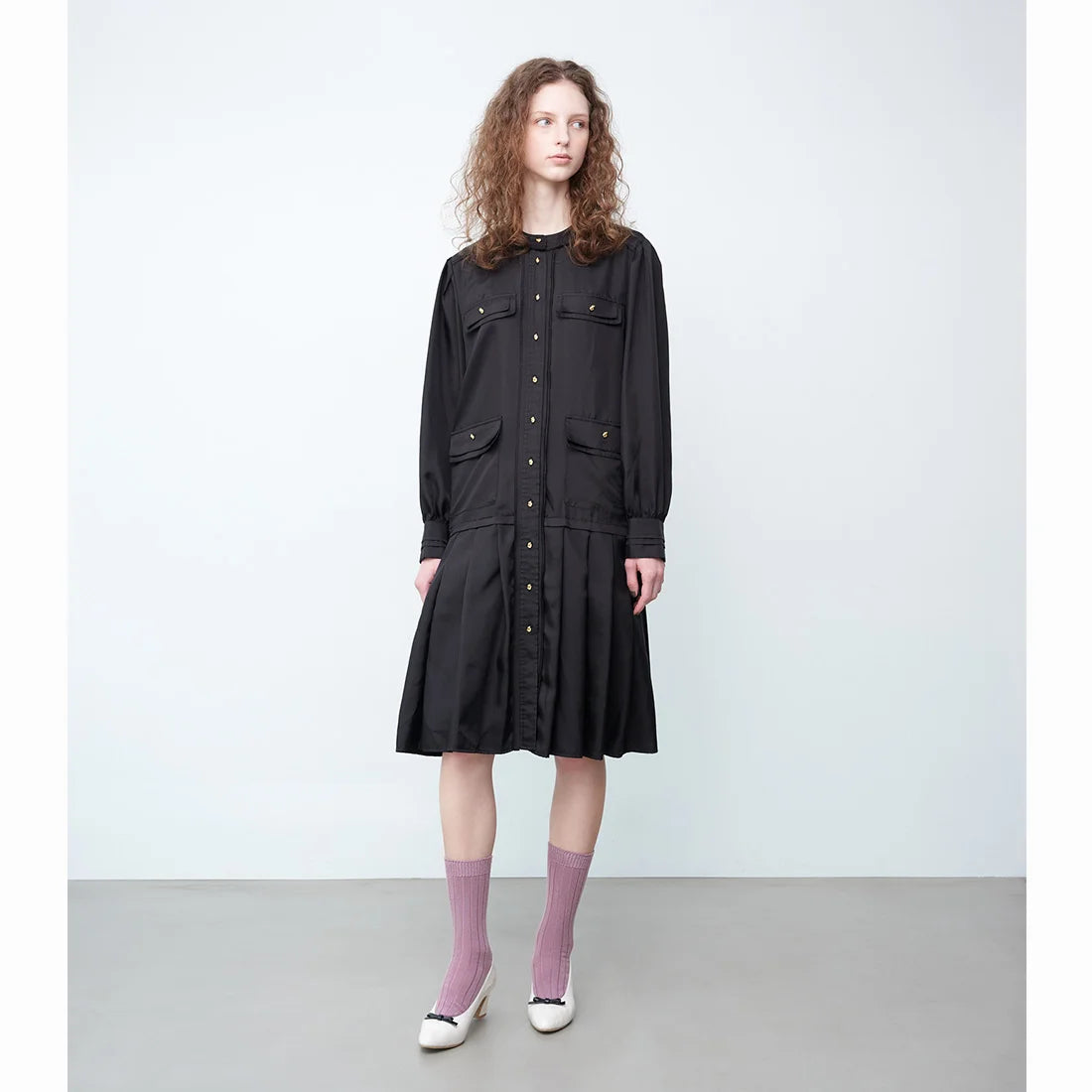 【新品預訂】日本製 Launa Lea 6cm杏仁頭蝴蝶結高跟鞋 (607)( 象牙色 E/C / Ivory E/C )
