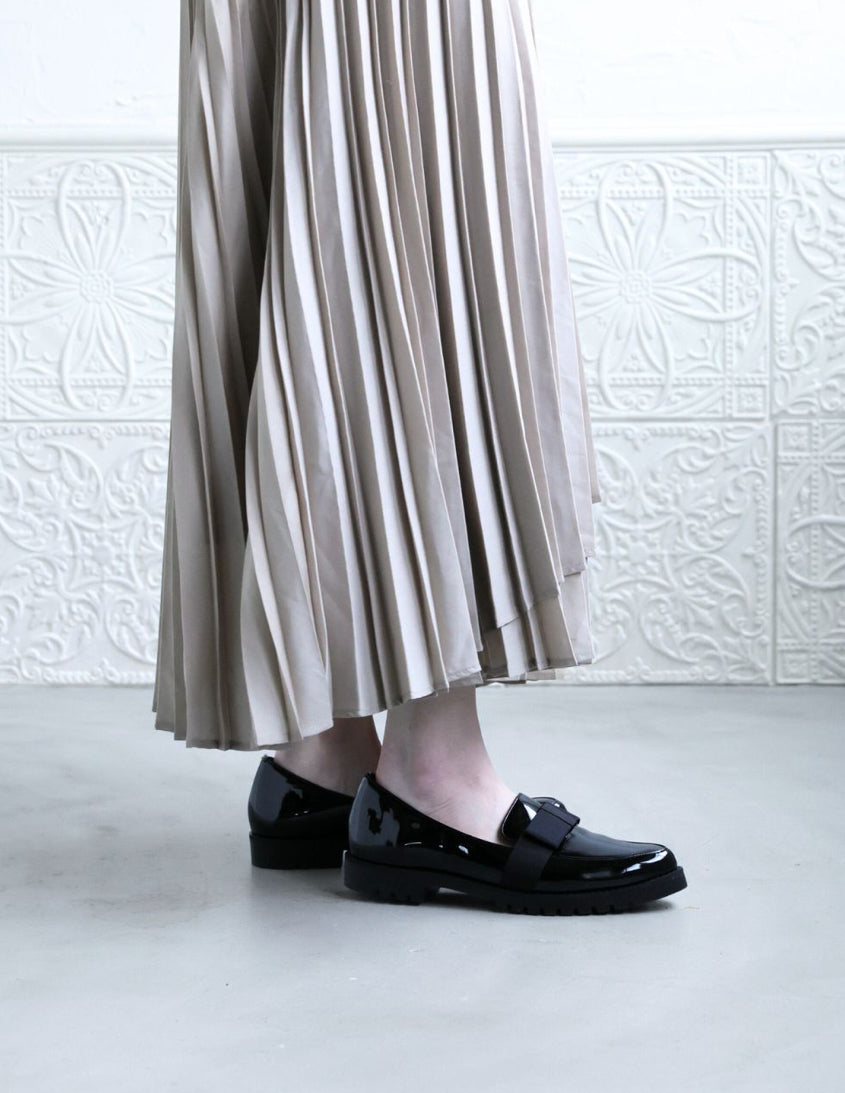 【新品預訂】日本製 潮牌Lucida 防水 黑色 Atria 寬帶樂福鞋 ( LC-9021 BLK)