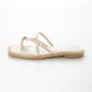 【新品預訂】日本製 Launa Lea 交叉蝴蝶結平底涼鞋(625)(淺杏色/ L Beige Z)