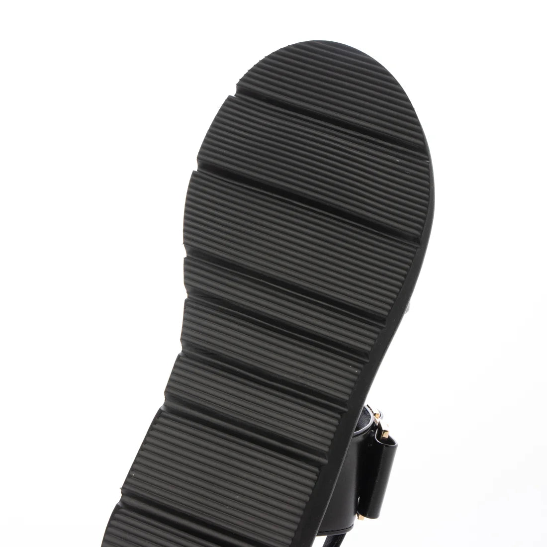 【新品預訂】日本製 Launa Lea 雙皮帶金屬3.5cm厚底涼鞋(630)(黑色 / Black）