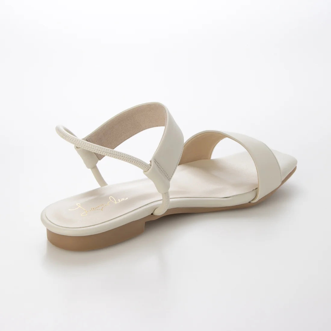【新品預訂】日本製 Launa Lea 方頭帶子平底涼鞋(627)(象牙色/ Ivory)