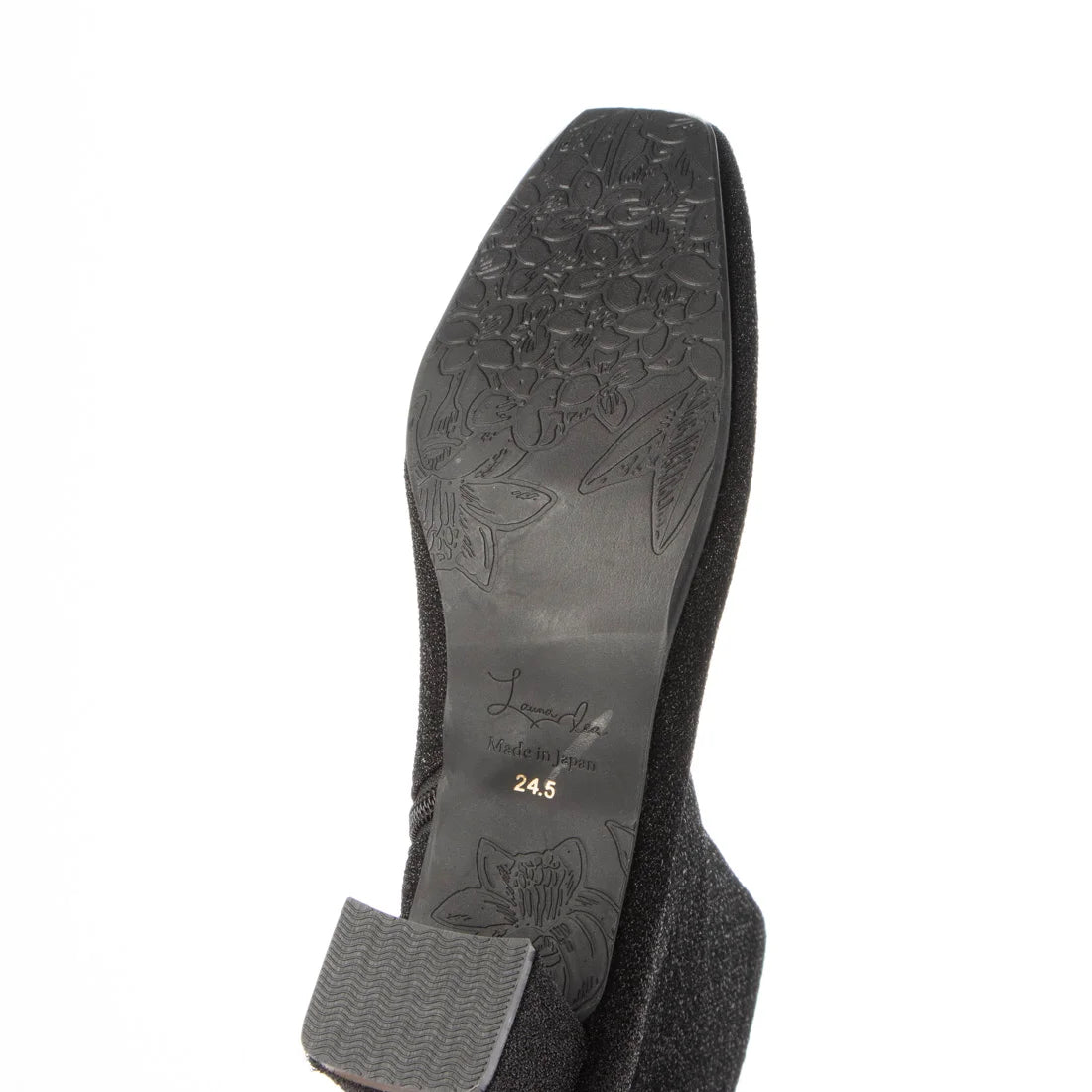 日本製 Launa Lea 6cm閃閃方頭短靴 (582)(黑色Z／Black Z)