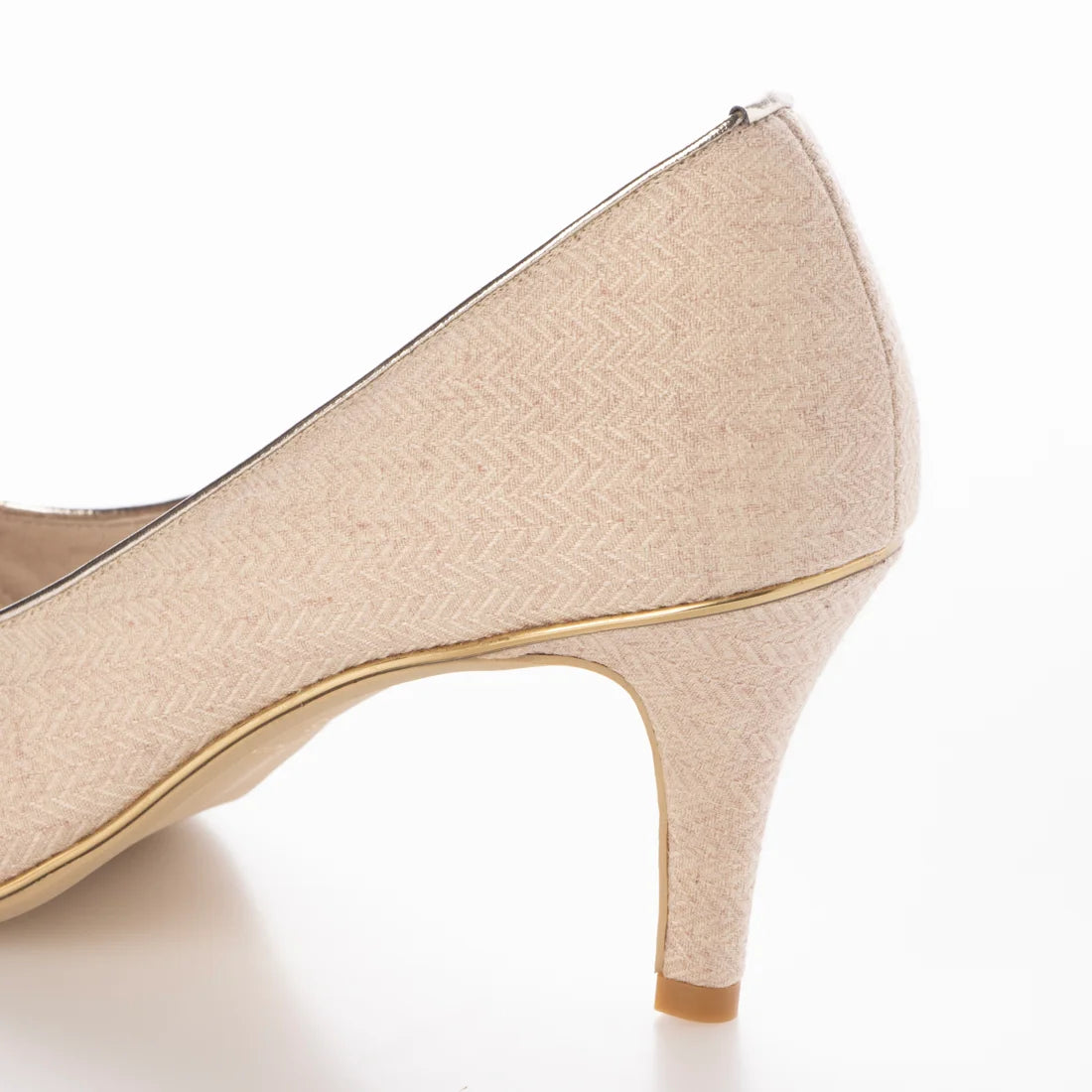 【新品預訂】日本製 Launa Lea Rich 7cm Gold Line高跟鞋 (80001F) (粉杏色 Z / Pink Beige Z)