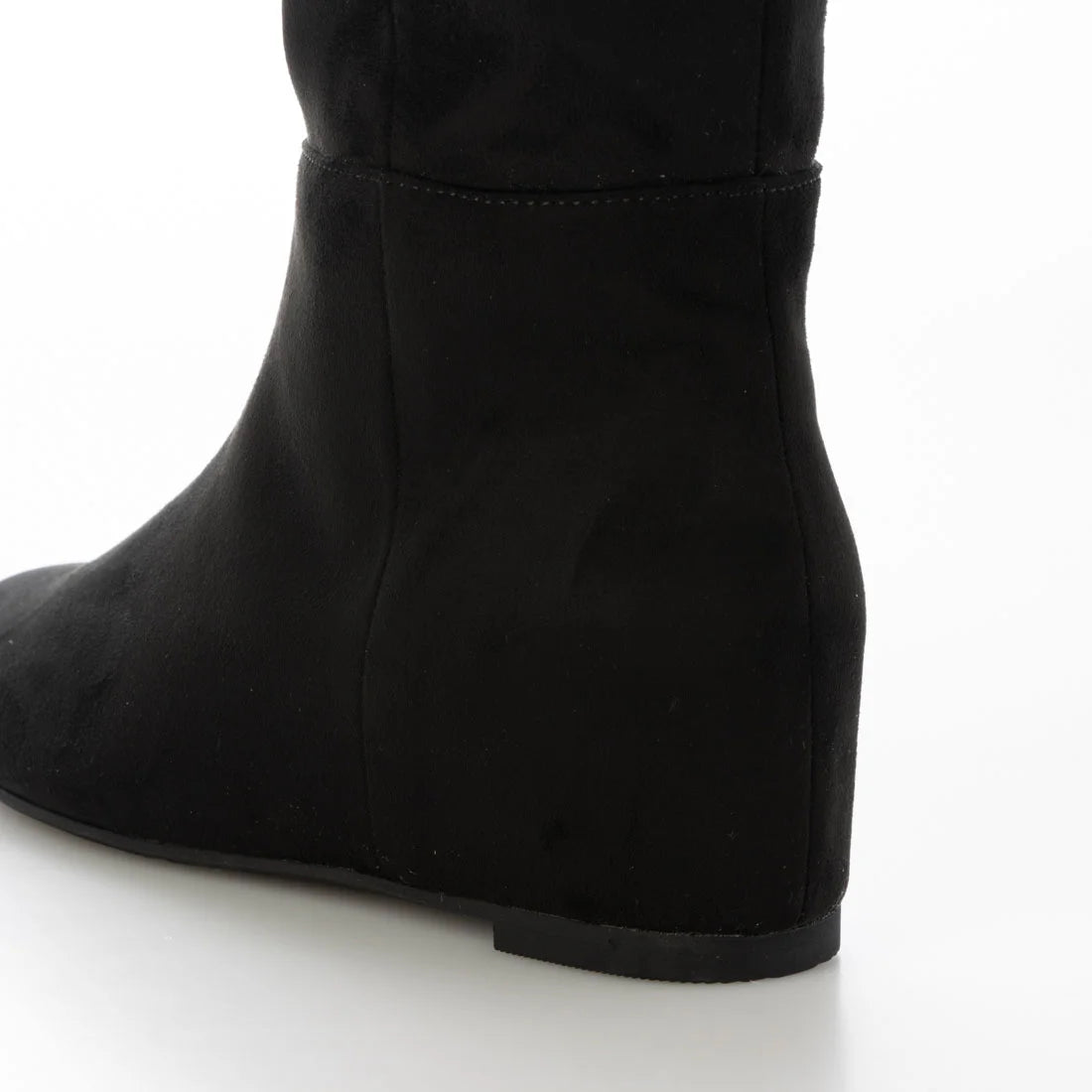 【新品預訂】Launa Lea 5cm內增高柔軟絨布長boot(S149)(黑色／Black S)