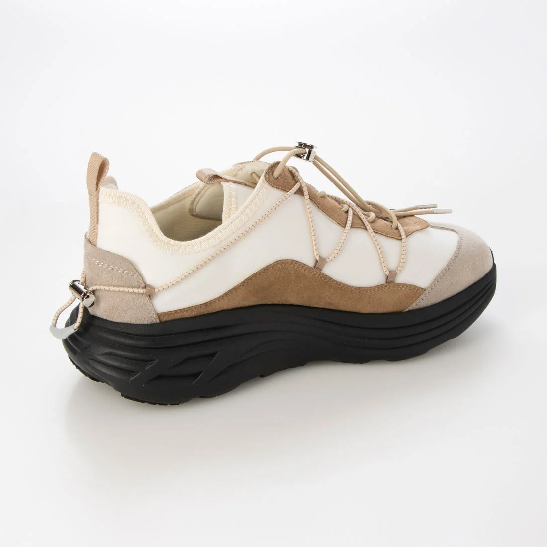 【新品預訂】日本 Lauf Oletta 4.5cm 厚底軟彈性運動鞋 (L155 Beige-Z)(杏色)