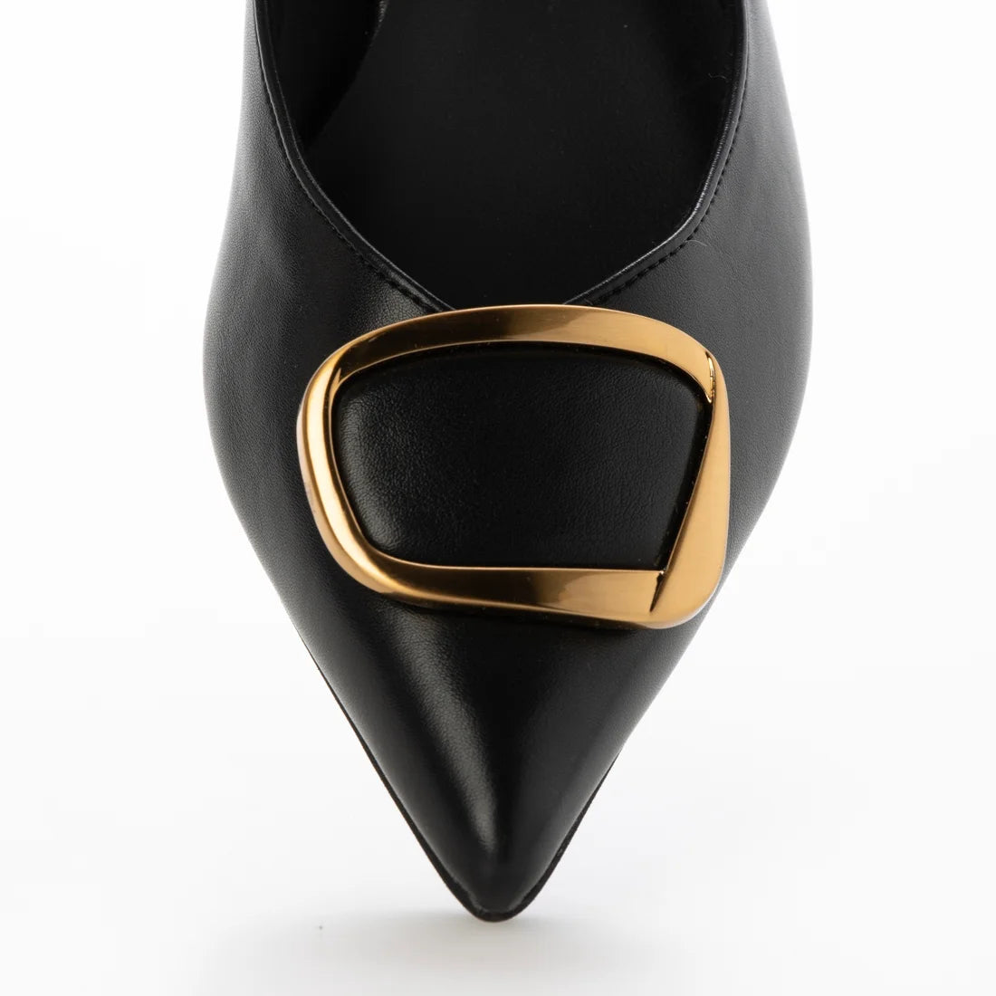 【新品預訂】日本製 Lauf Oletta [All Weather] 全天候 防水尖頭金扣平底鞋（LRH127 Black) (黑色)