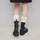 【新品預訂】Launa Lea 7.5cm踭針織襪厚底靴子（S159）(黑色／Black)