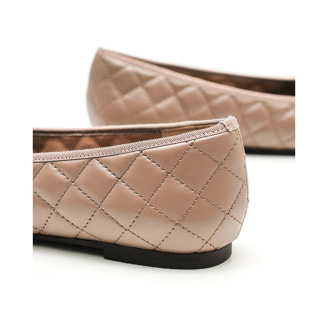 【新品預訂】日本製Emma Francis   絎縫平底芭蕾舞鞋（炭灰色絎縫）(06e-P 155) C/GRY