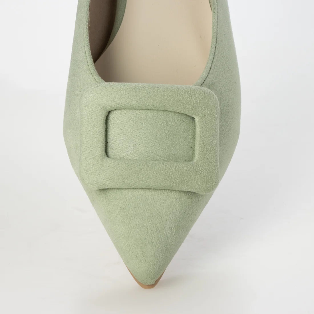 【新品預訂】日本製 Launa lea 扣尖頭高跟鞋 (459A) ( 淺綠 S / L Green S )