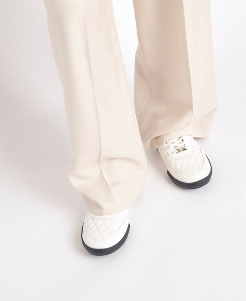 【新品預訂】日本潮牌Lucida 白色 Propus 絎縫皮革運動鞋( 4446 WHT )