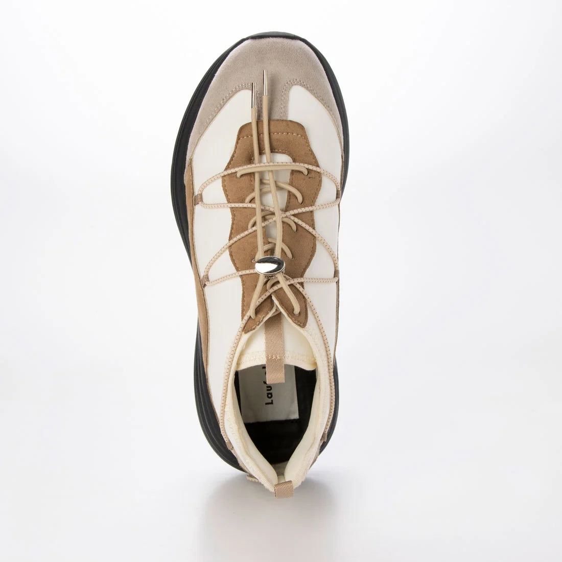 【新品預訂】日本 Lauf Oletta 4.5cm 厚底軟彈性運動鞋 (L155 Beige-Z)(杏色)