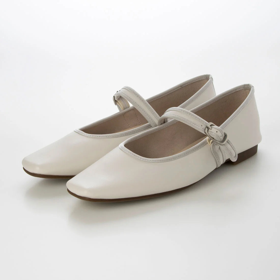 【新品預訂】日本製 Lauf Oletta 防水 方頭瑪麗珍鞋(LRH115) (Ivory) (象牙色)