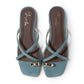 【新品預訂】日本製 Launa Lea 大拇指套環平底涼鞋(632)(藍綠色/ Blue Green S/C)