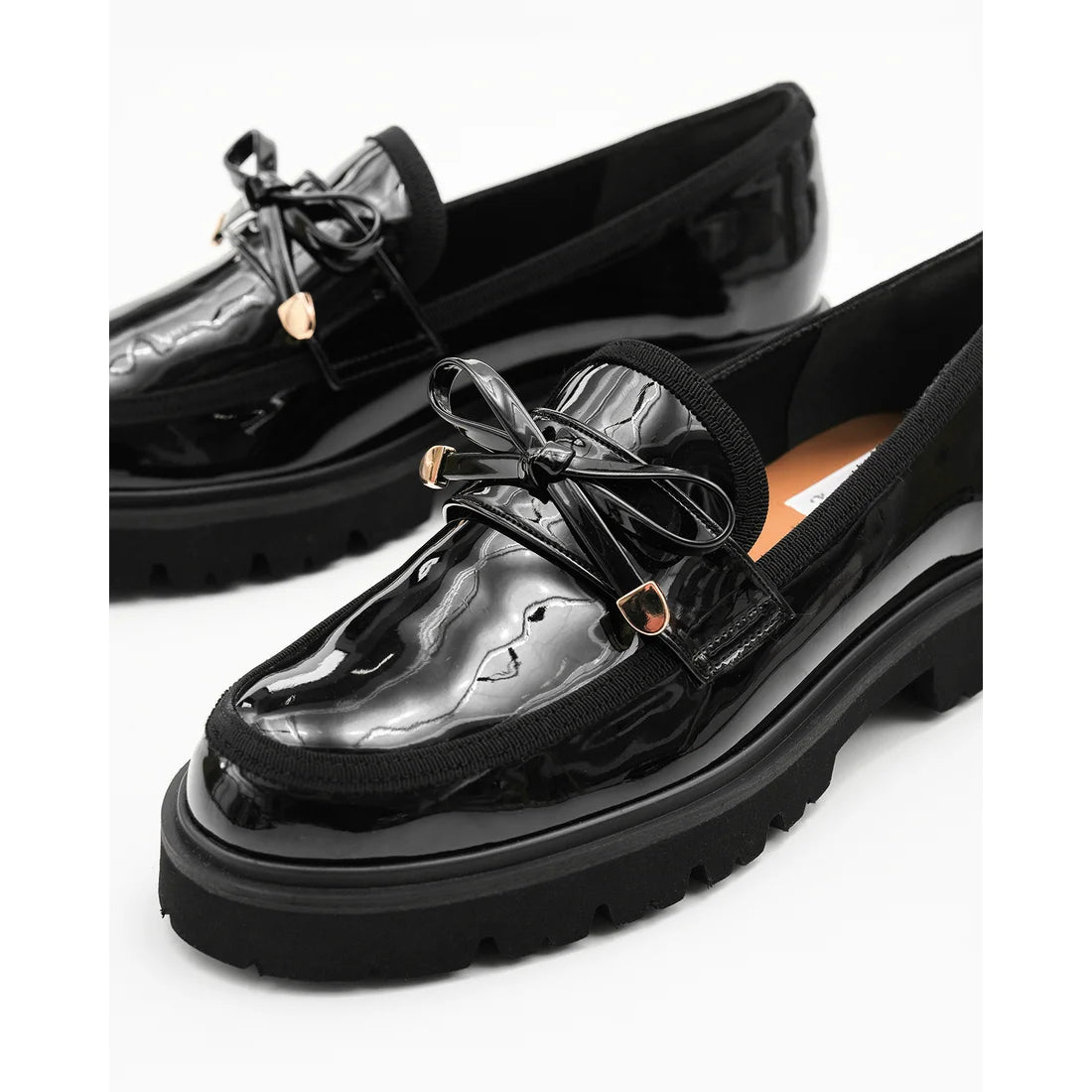 【新品預訂】日本製Emma Francis   [All Weather] 全天候 蝴蝶結樂福鞋（黑色光滑）( 2002f E101) BLK