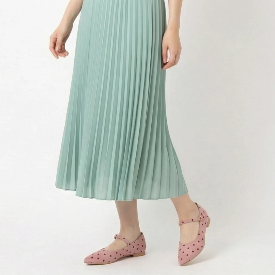 【新品預訂】日本製 Launa Lea 尖頭繫帶可踩跟平底鞋 (482C) (Red Z/C)