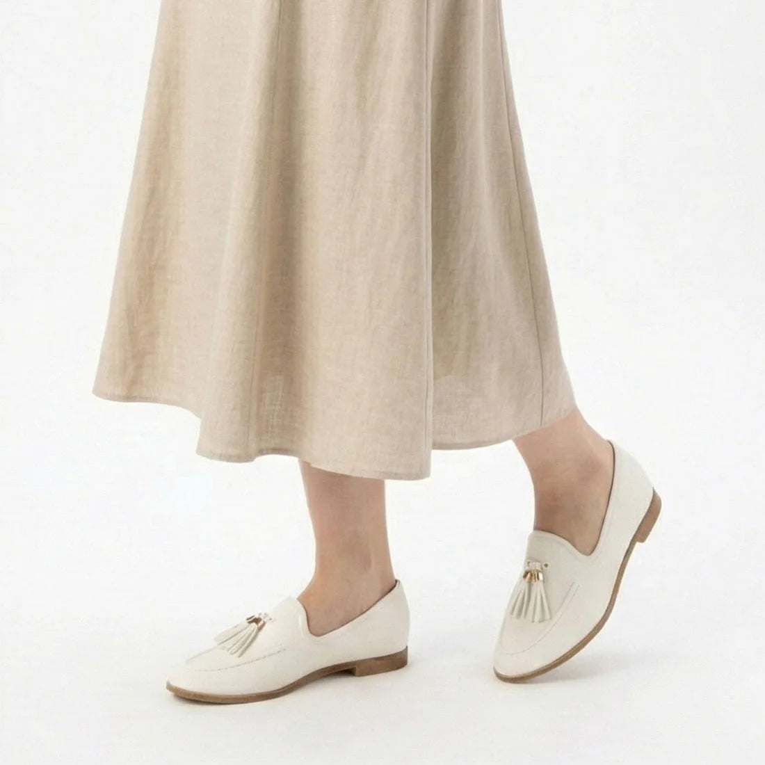 【新品預訂】日本製 Lauf Oletta [All Weather] 軟流蘇樂福鞋（LRP145 WHITE) (白色)