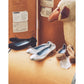 【新品預訂】日本製Emma Francis 真皮防潑水3cm踭絨面芭蕾舞鞋（炭灰色）(3001c-L S155) Charcoal Grey
