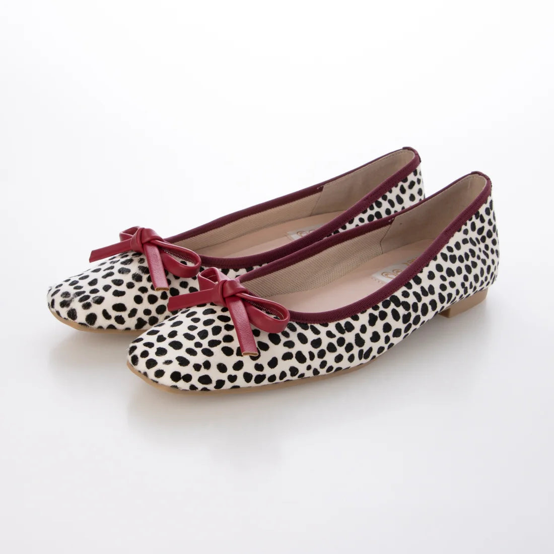 【新品預訂】日本製 Launa lea 方頭動物紋芭蕾鞋 (B7610A) (達爾馬提亞Z / Dalmatian Z )