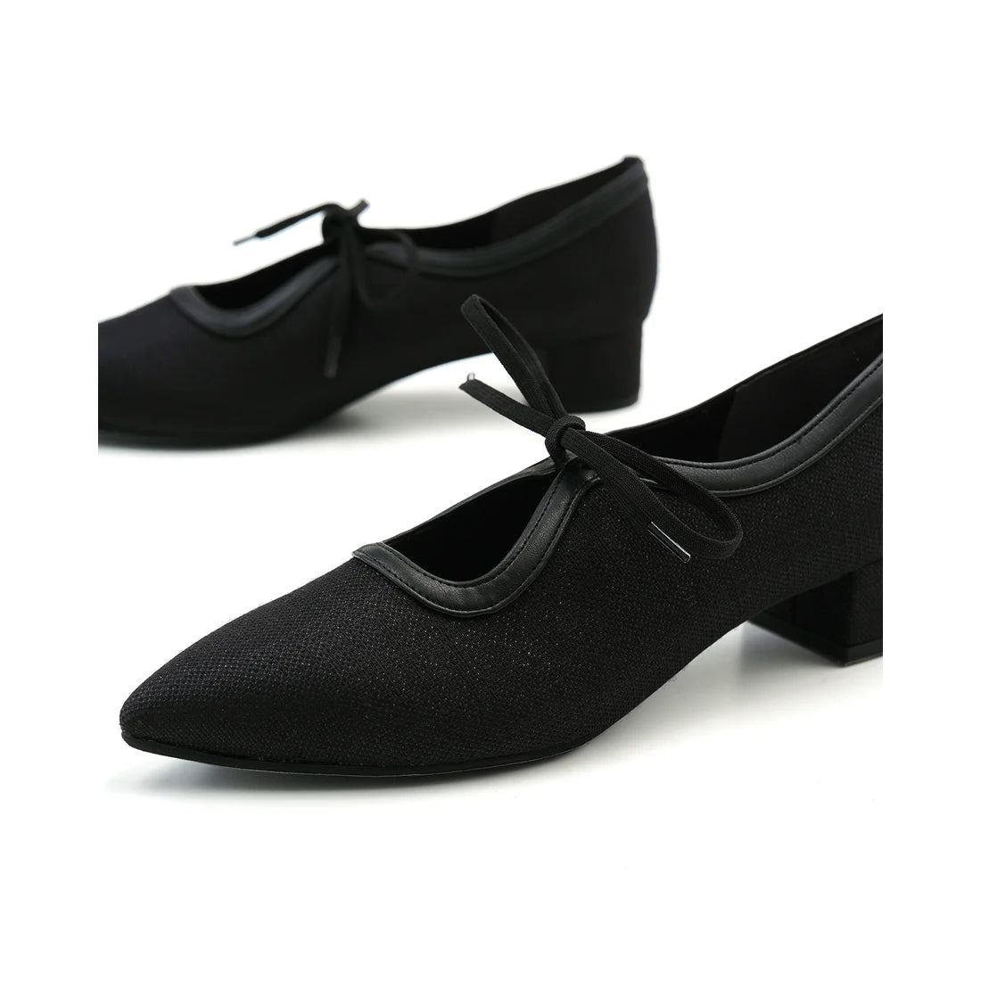 【新品預訂】日本製Emma Francis  3cm踭 經典蝴蝶結高跟鞋（黑色）(3002g-Z 101)