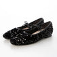 日本製Launa lea 亮片芭蕾平底鞋 (B7608A) (Black Z)