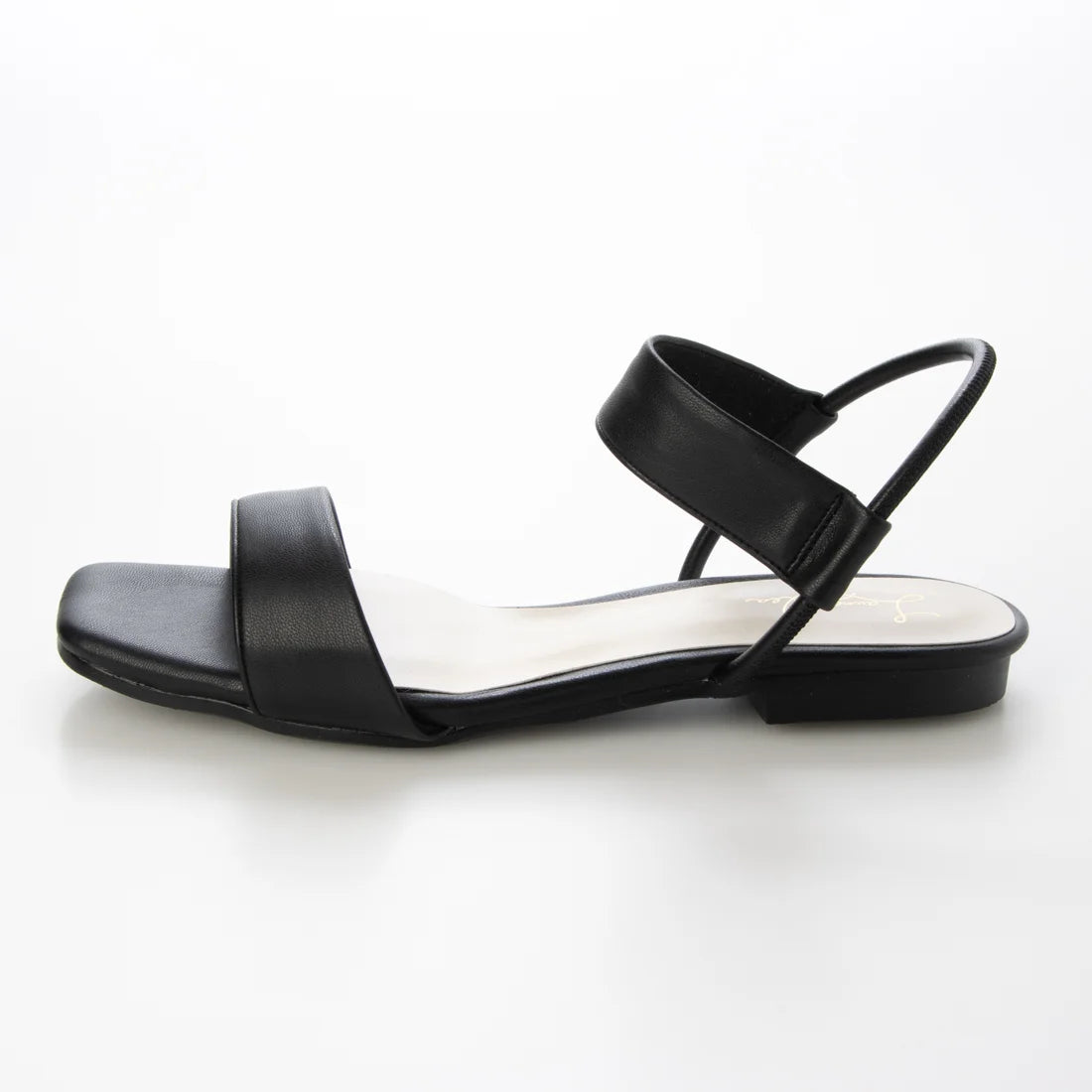 【新品預訂】日本製 Launa Lea 方頭帶子平底涼鞋(627)(黑色/ black)