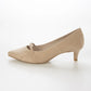 【新品預訂】日本製 Launa Lea 5cm踭高迷你金屬圖案高跟鞋 (610) (淺杏色 S / L Beige S)