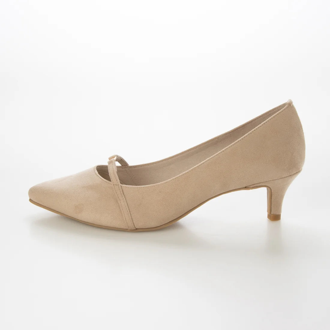 【新品預訂】日本製 Launa Lea 5cm踭高迷你金屬圖案高跟鞋 (610) (淺杏色 S / L Beige S)