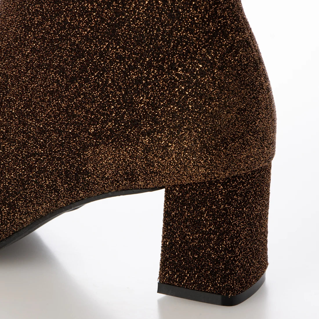 日本製 Launa Lea 6cm閃閃方頭短靴 (582)(棕色Z／Brown Z)