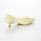 【新品預訂】日本製 Launa Lea  4cm踭 花卉蕾絲高跟鞋(620) (黃色Z / Yellow Z）