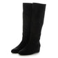 【新品預訂】Launa Lea 5cm內增高柔軟絨布長boot(S149)(黑色／Black S)