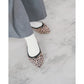 日本製【珍珠色調防水】Emma Francis真皮 尖頭平底芭蕾舞鞋(01b-L S328)(Leopard print leather suede)（レオパード柄 レザースエード）
