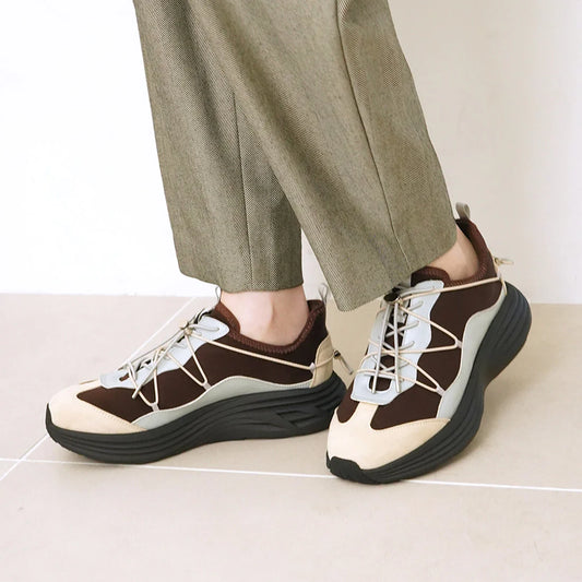 【新品預訂】日本 Lauf Oletta 4.5cm 厚底軟彈性運動鞋 (L155 D.Brown-Z/C)(深啡色)