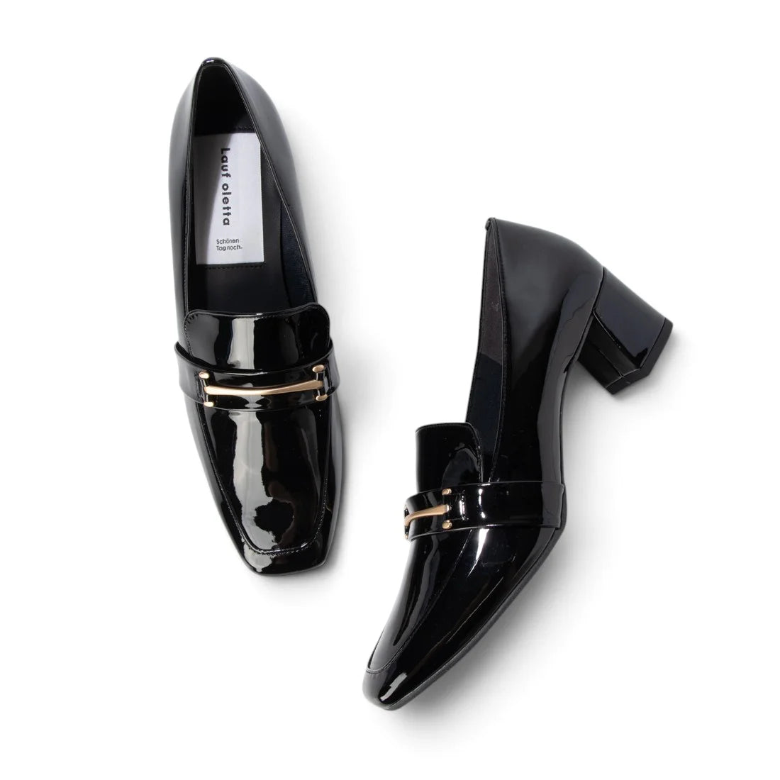 【新品預訂】日本製 Lauf Oletta [All Weather] 全天候 5cm跟 方頭樂福高跟鞋（LRP135 BLACK-E）